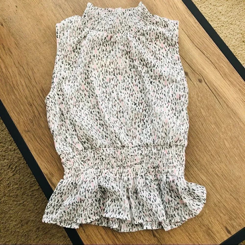 Japna Patterned Peplum Tank Small NWT - Picture 5 of 9